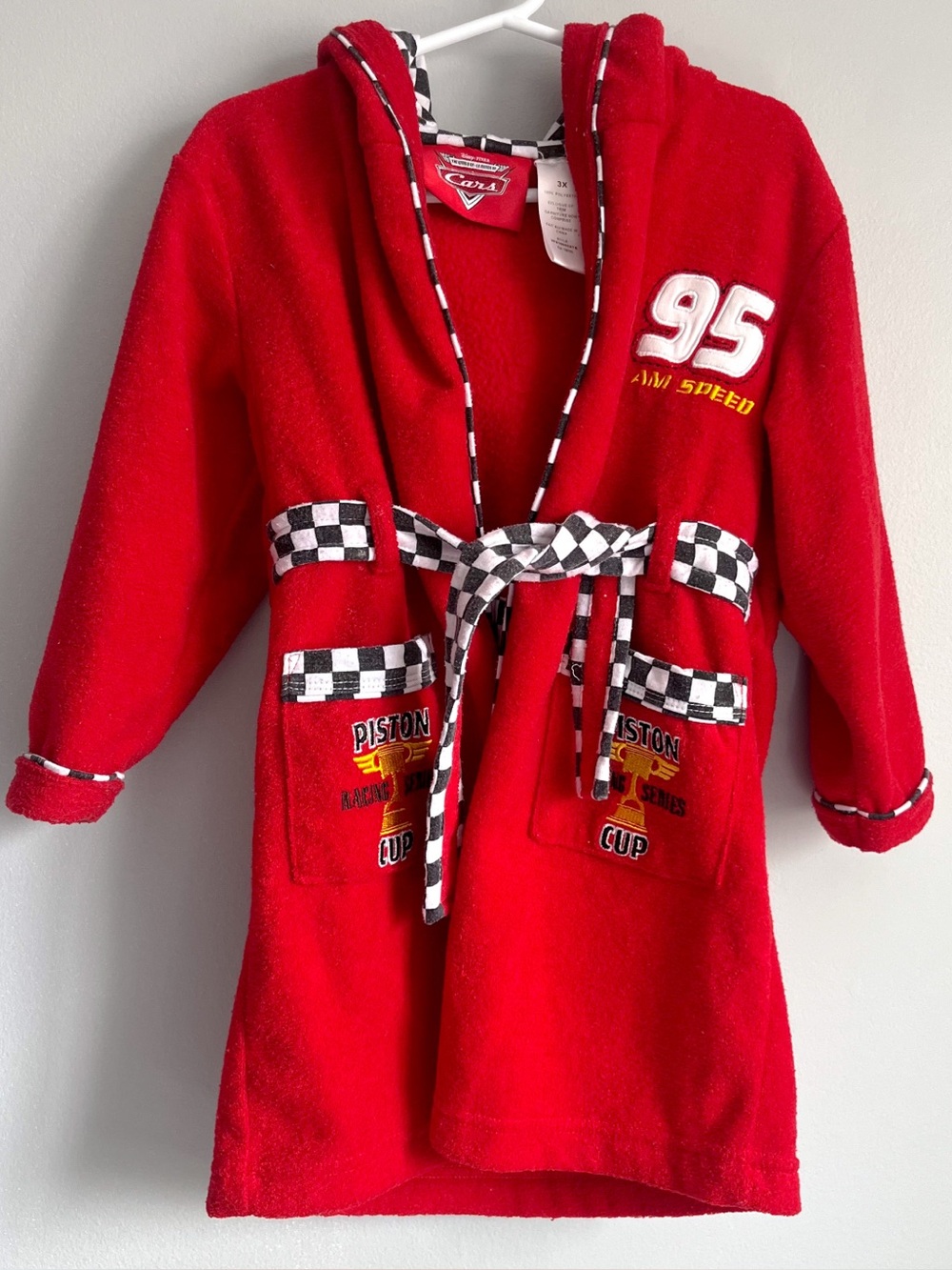 RARE Cars Lightning McQueen Y2K Housecoat Bathrobe - size 3X